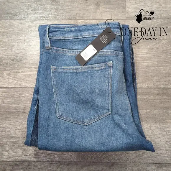 Fashion Nova Juniors I Said So Ripped Straight Leg Jeans Size 13 - Picture 8 of 8